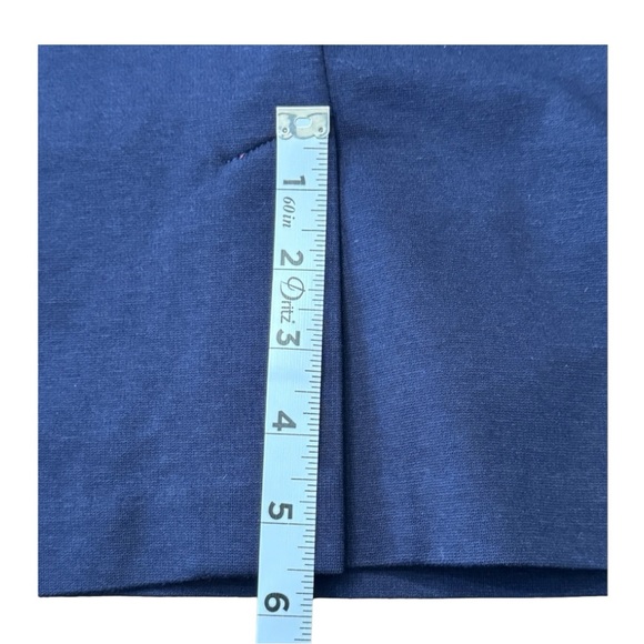 Boden Marianna Ponte Sheath Navy Dress Red Piping Lined Office Women’s Size 4 - Picture 12 of 16